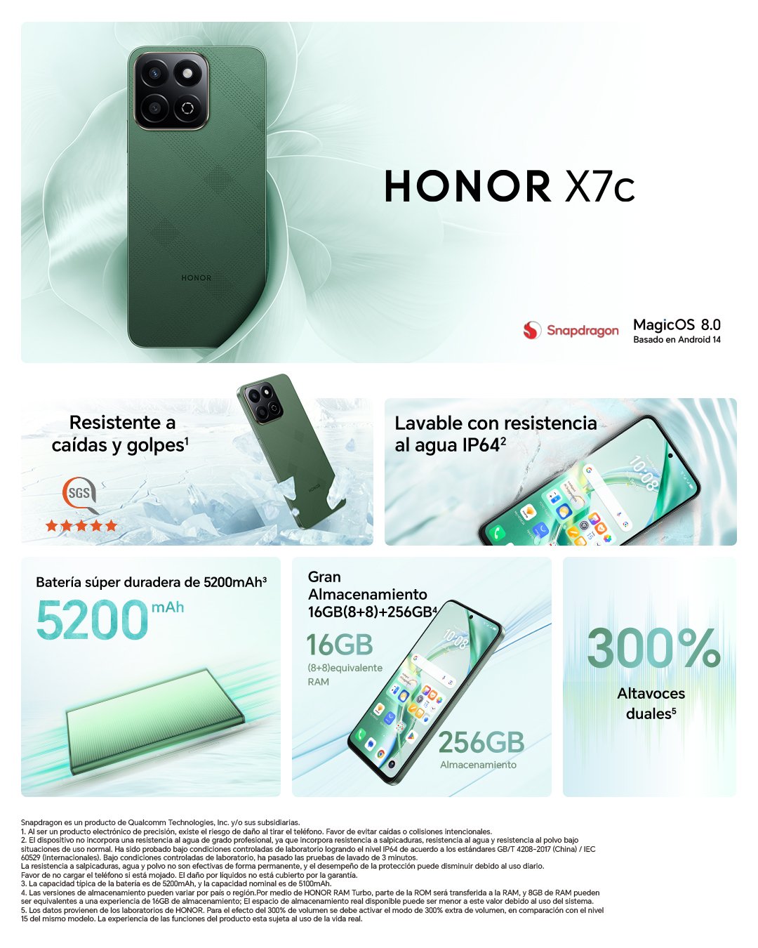 Honor X7c 8GB+256GB Ondas Violeta